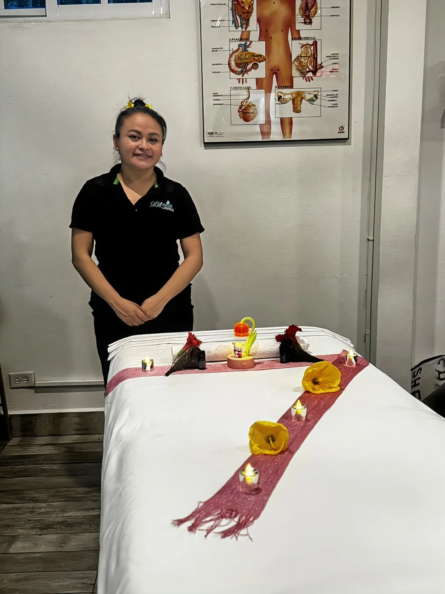 Práctica de masoterapia Litsea