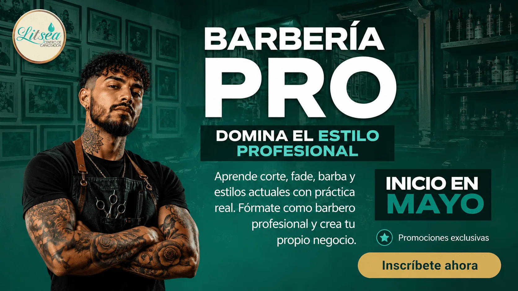 Curso de Barbería Profesional Litsea