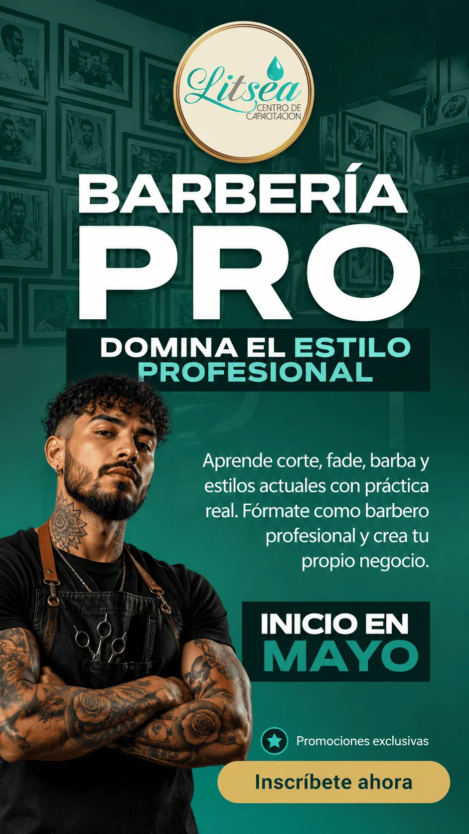 Curso de Barbería Profesional Litsea