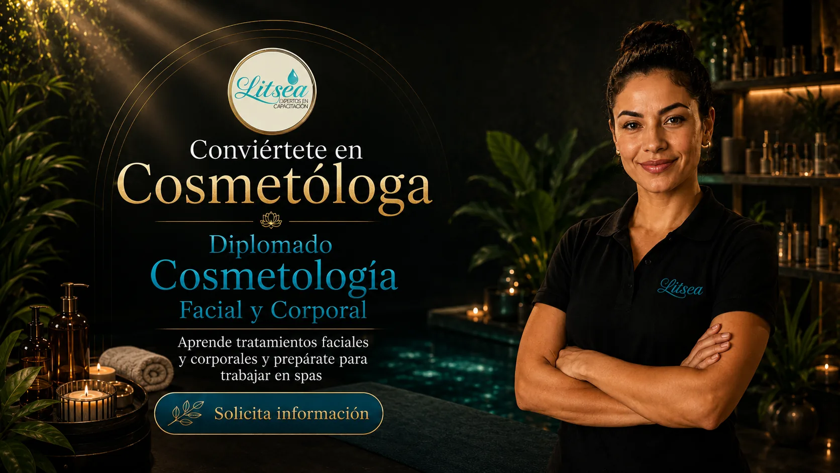 Diplomado Cosmetología Facial y Corporal Litsea - Certificado SEP